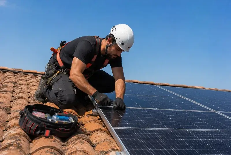 Maintenance et monitoring de panneaux solaires à Chizé